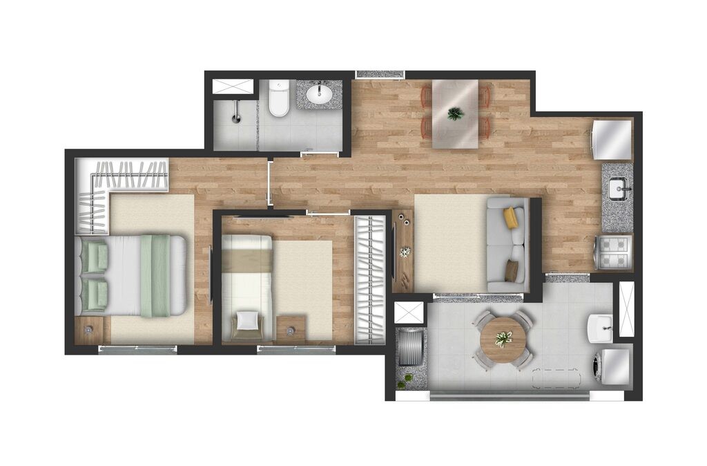 Apartamento, 2 quartos, 52 m² - Foto 24