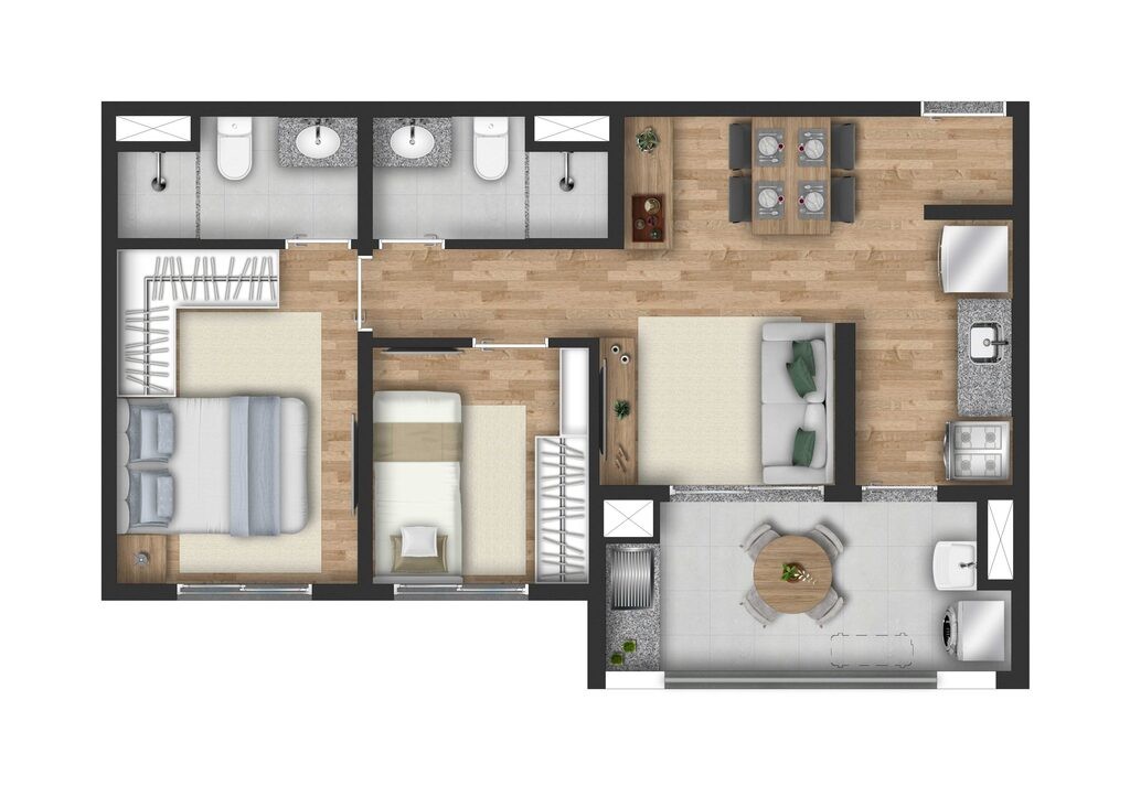 Apartamento, 2 quartos, 52 m² - Foto 25