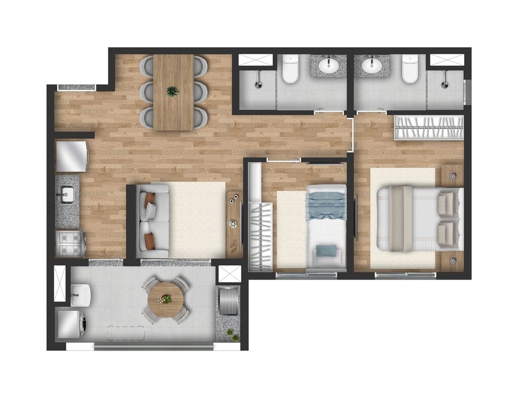Apartamento, 2 quartos, 52 m² - Foto 26