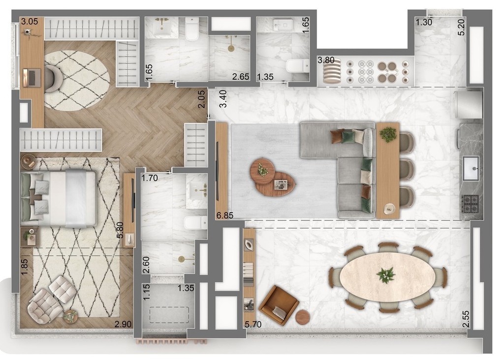 Apartamento, 1 quarto, 52 m² - Foto 34