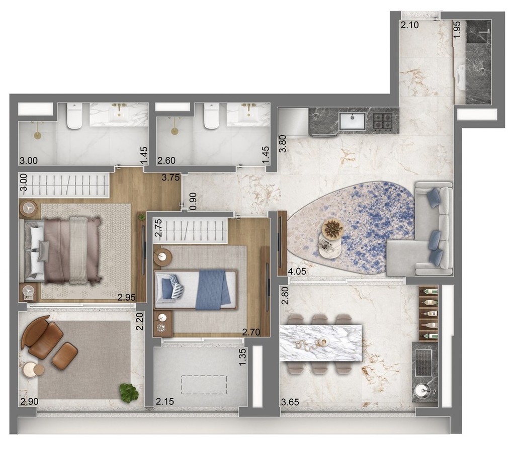 Apartamento, 2 quartos, 96 m² - Foto 26