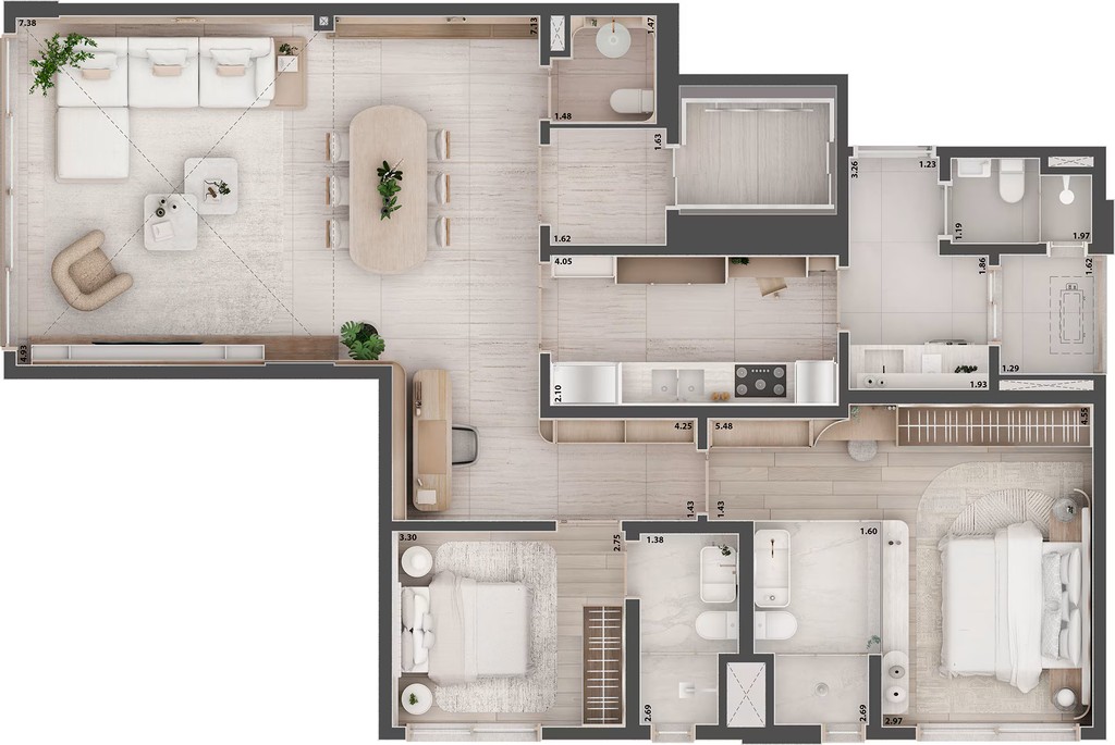 Apartamento, 3 quartos, 192 m² - Foto 10