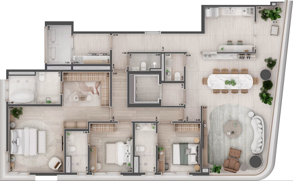Apartamento, 3 quartos, 192 m² - Foto 12