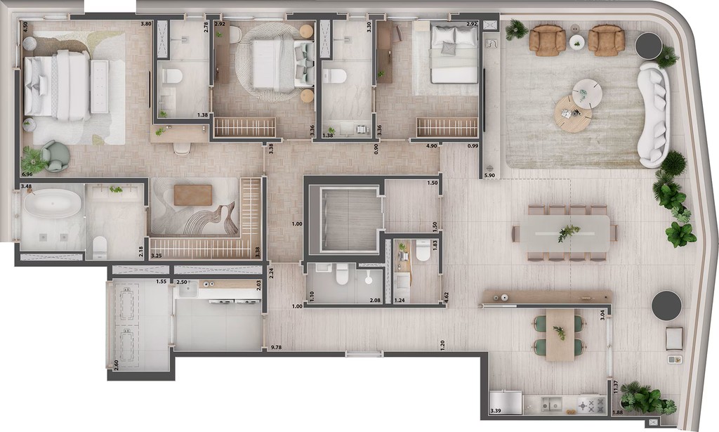Apartamento, 3 quartos, 192 m² - Foto 13