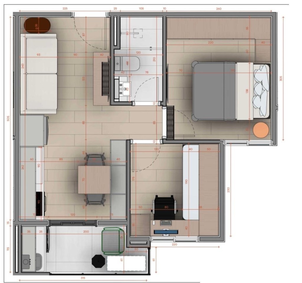 Apartamento, 1 quarto, 26 m² - Foto 22