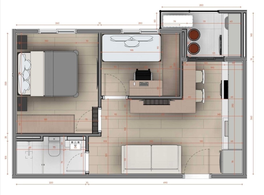 Apartamento, 2 quartos, 40 m² - Foto 23