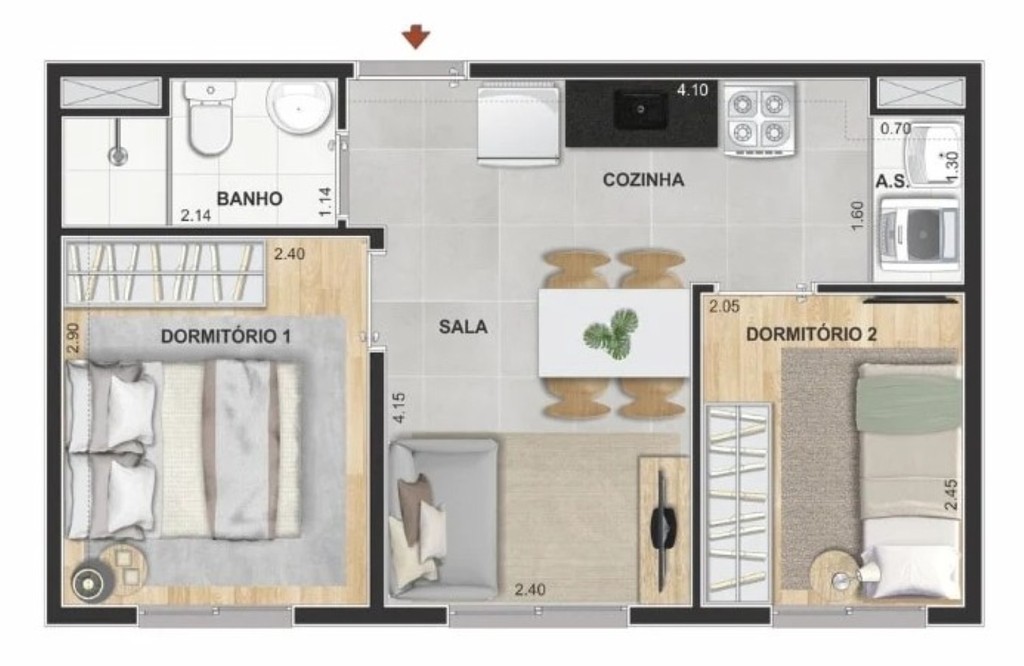 Apartamento, 2 quartos, 53 m² - Foto 26