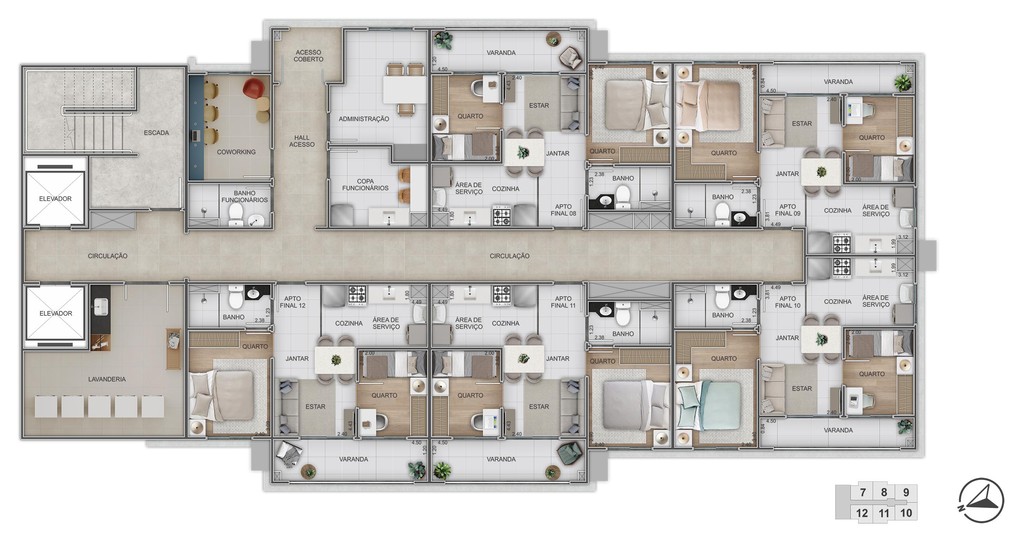 Apartamento, 2 quartos, 38 m² - Foto 19