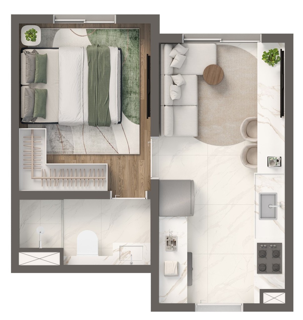 Apartamento, 2 quartos, 31 m² - Foto 17