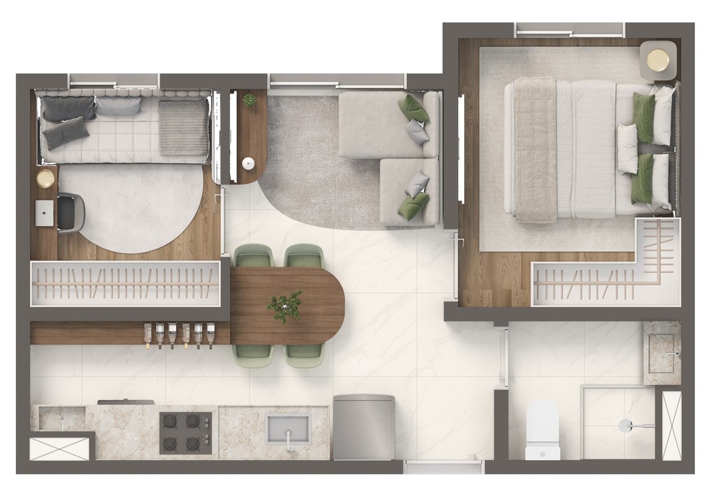 Apartamento, 2 quartos, 31 m² - Foto 19