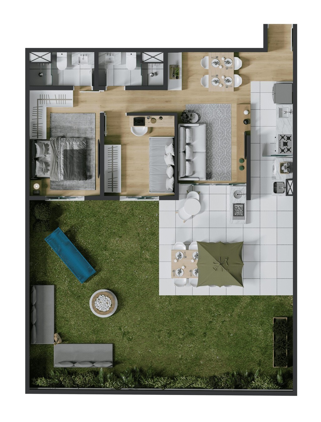 Apartamento, 3 quartos, 70 m² - Foto 62