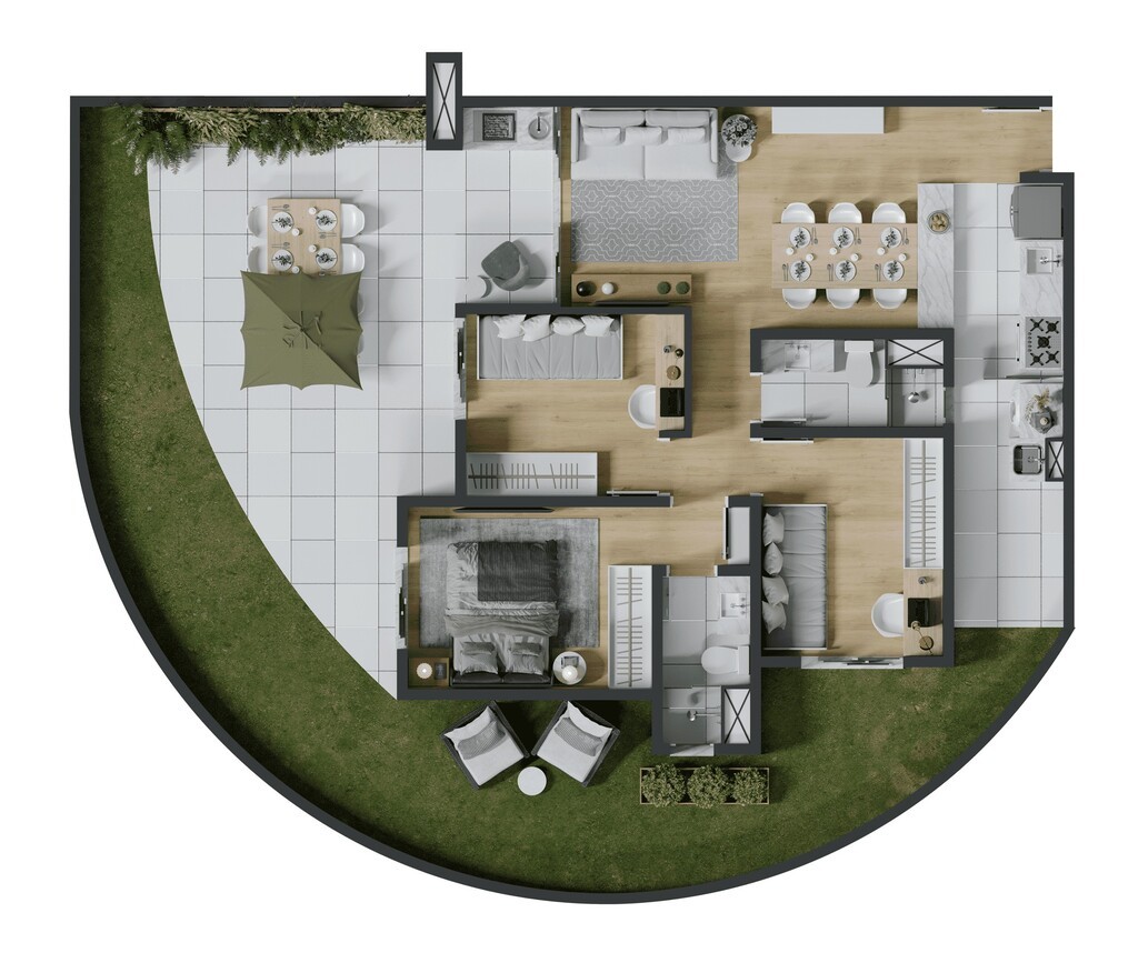 Apartamento, 3 quartos, 70 m² - Foto 63