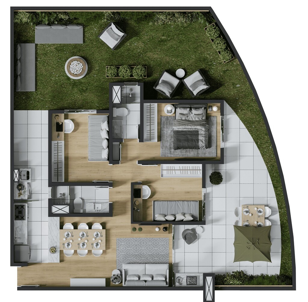 Apartamento, 3 quartos, 70 m² - Foto 64