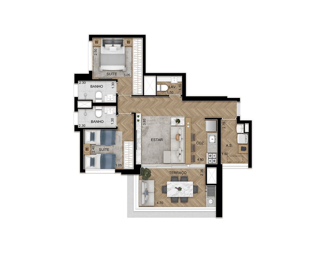 Apartamento, 3 quartos, 215 m² - Foto 29