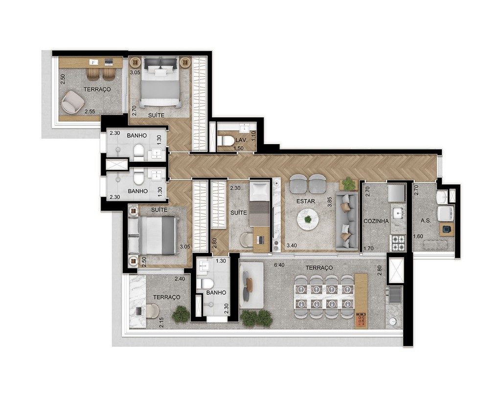 Apartamento, 3 quartos, 215 m² - Foto 30