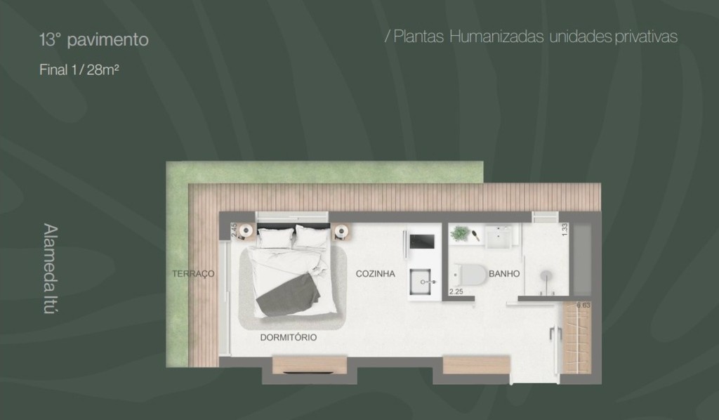 Apartamento, 1 quarto, 24 m² - Foto 24