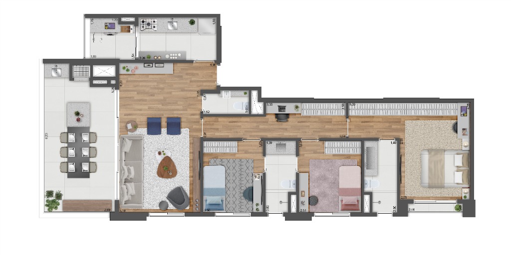 Apartamento, 3 quartos, 111 m² - Foto 2