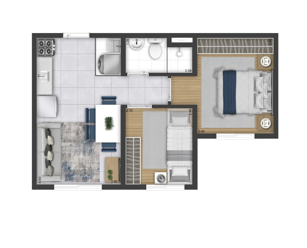 Apartamento, 2 quartos, 32 m² - Foto 25
