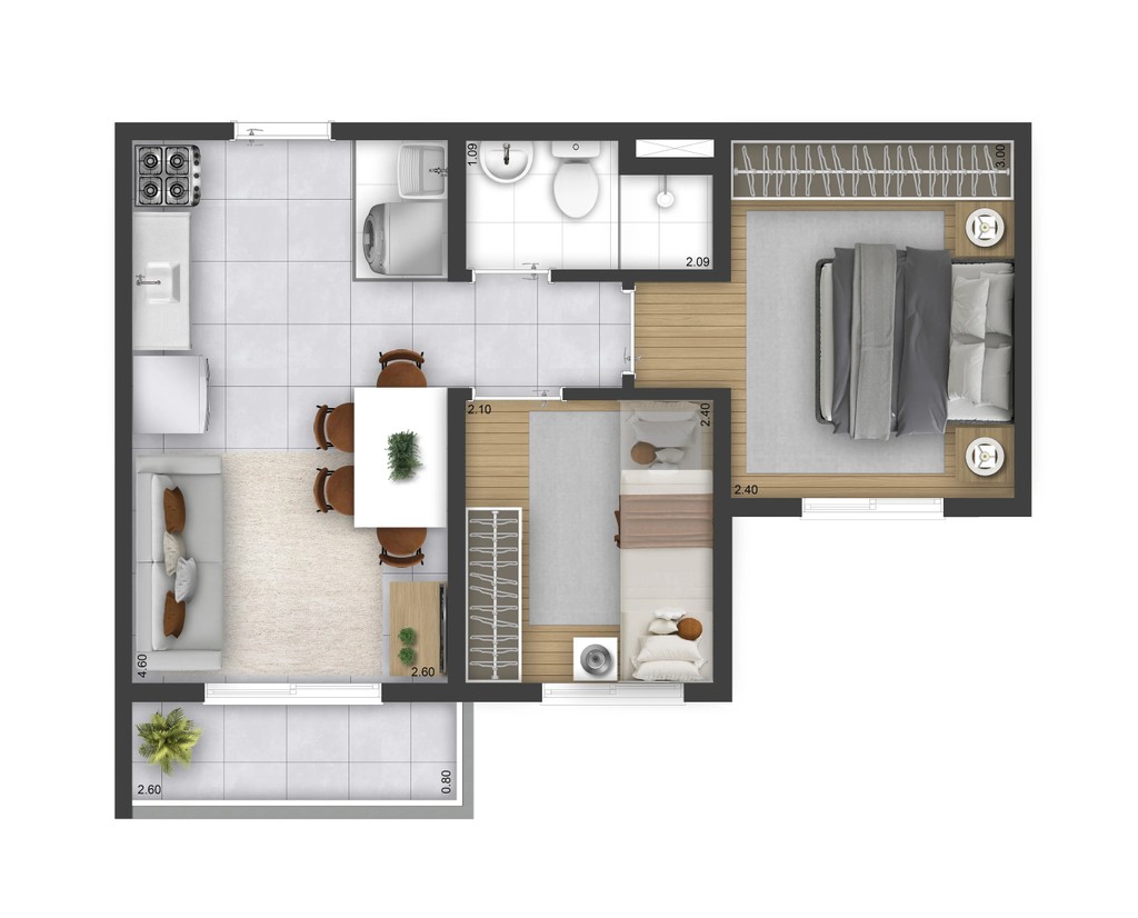 Apartamento, 2 quartos, 32 m² - Foto 27