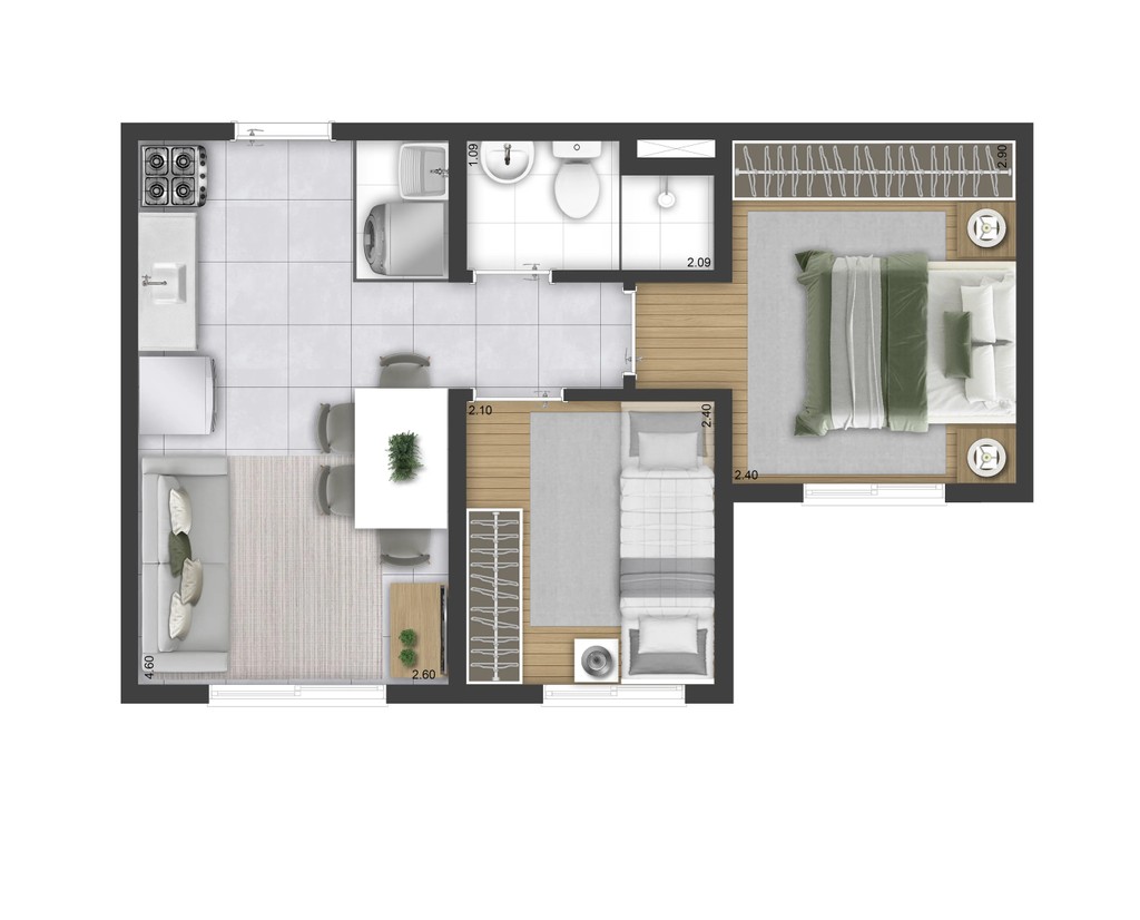 Apartamento, 2 quartos, 32 m² - Foto 22