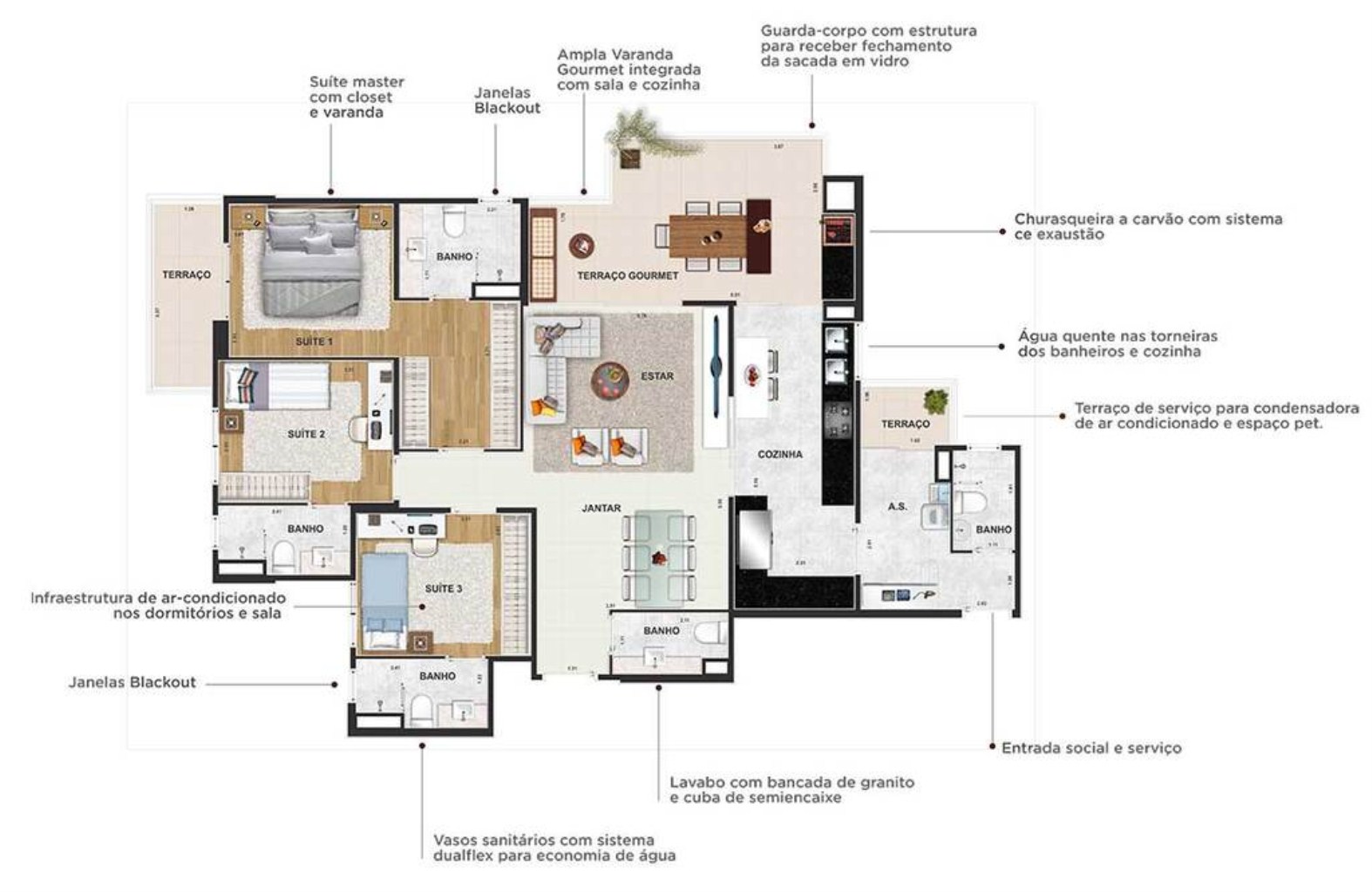 Apartamento, 3 quartos, 125 m² - Foto 32