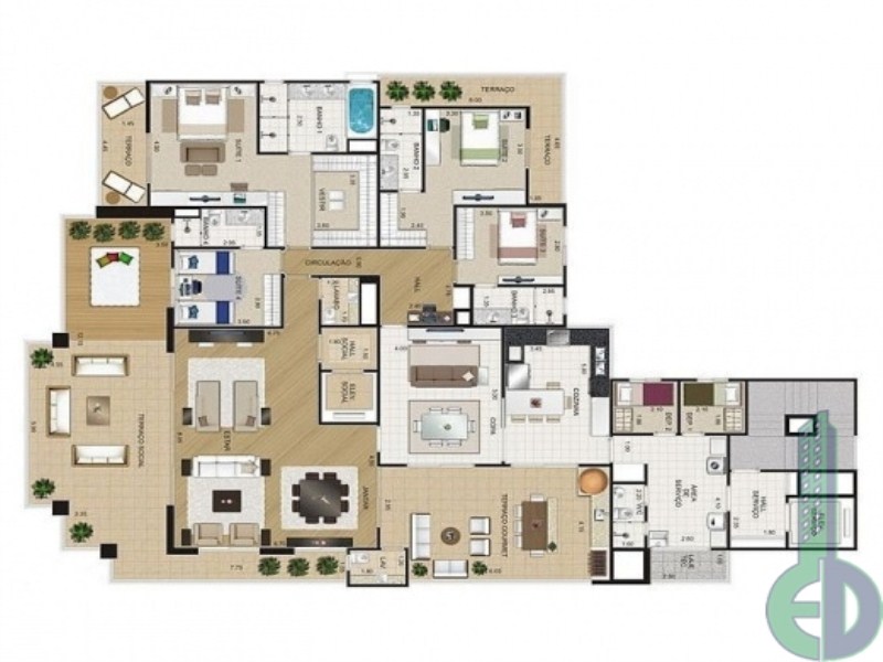 Apartamento, 4 quartos, 353 m² - Foto 19