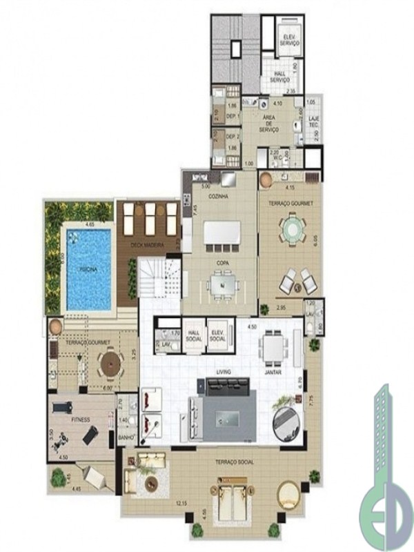 Apartamento, 4 quartos, 353 m² - Foto 20