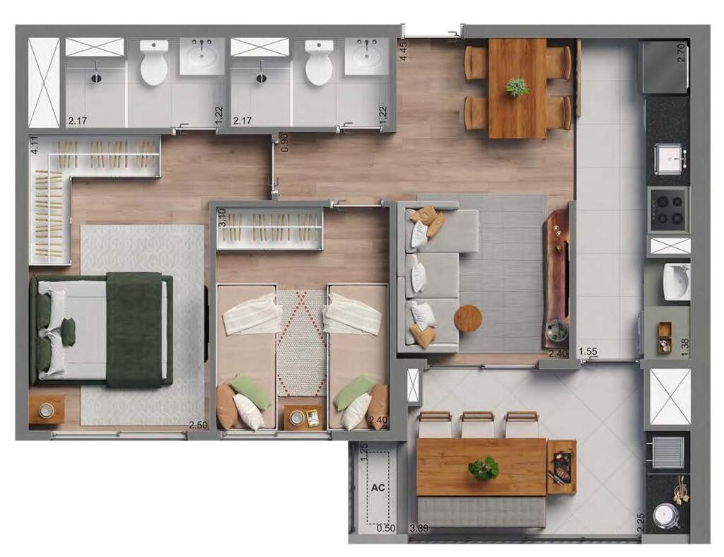 Apartamento, 3 quartos, 104 m² - Foto 42