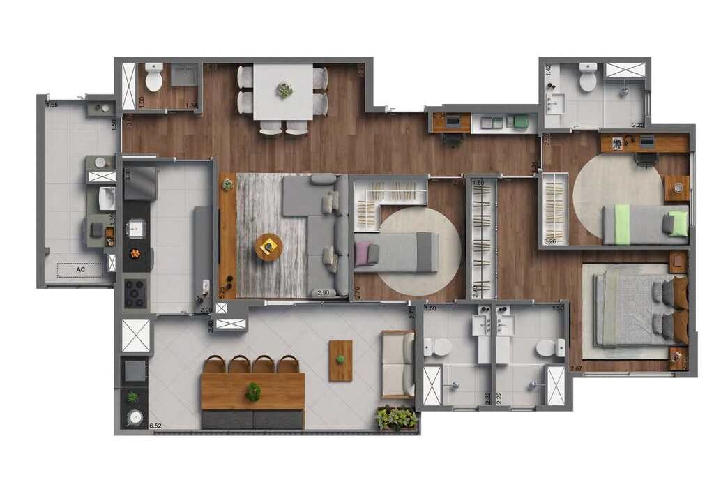 Apartamento, 3 quartos, 104 m² - Foto 46