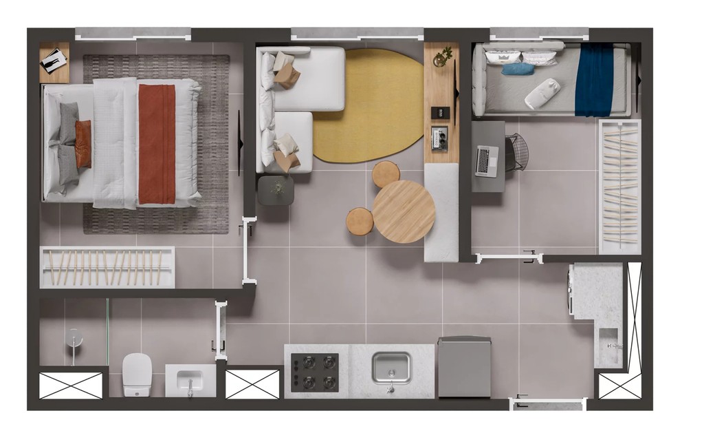 Apartamento, 2 quartos, 31 m² - Foto 5