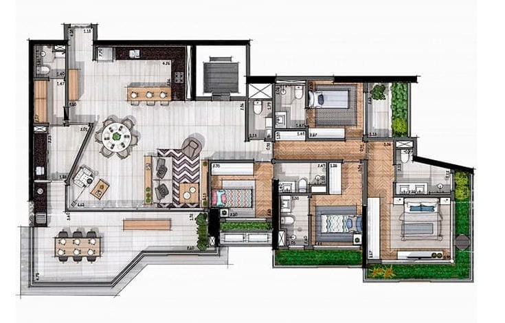 Apartamento, 3 quartos, 167 m² - Foto 40