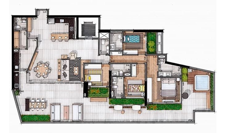 Apartamento, 3 quartos, 167 m² - Foto 42