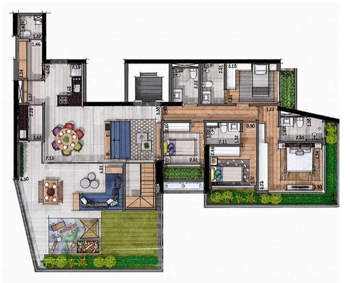 Apartamento, 3 quartos, 167 m² - Foto 43