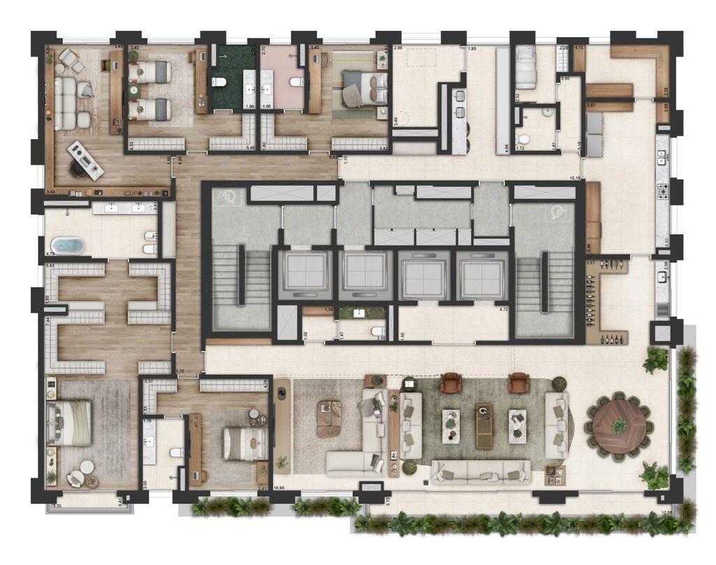 Apartamento, 4 quartos, 433 m² - Foto 64