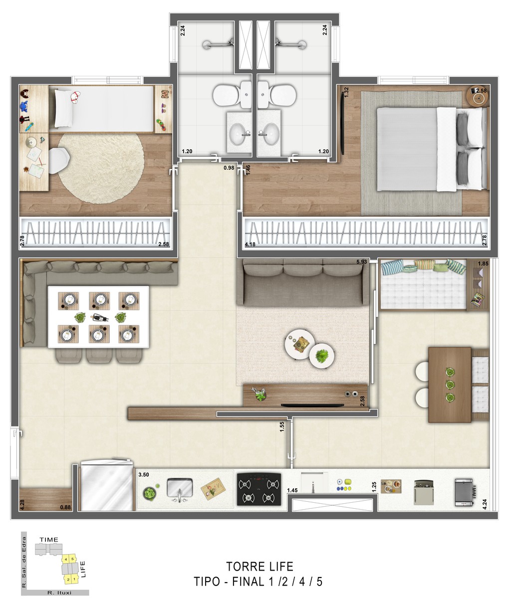 Apartamento, 2 quartos, 67 m² - Foto 21