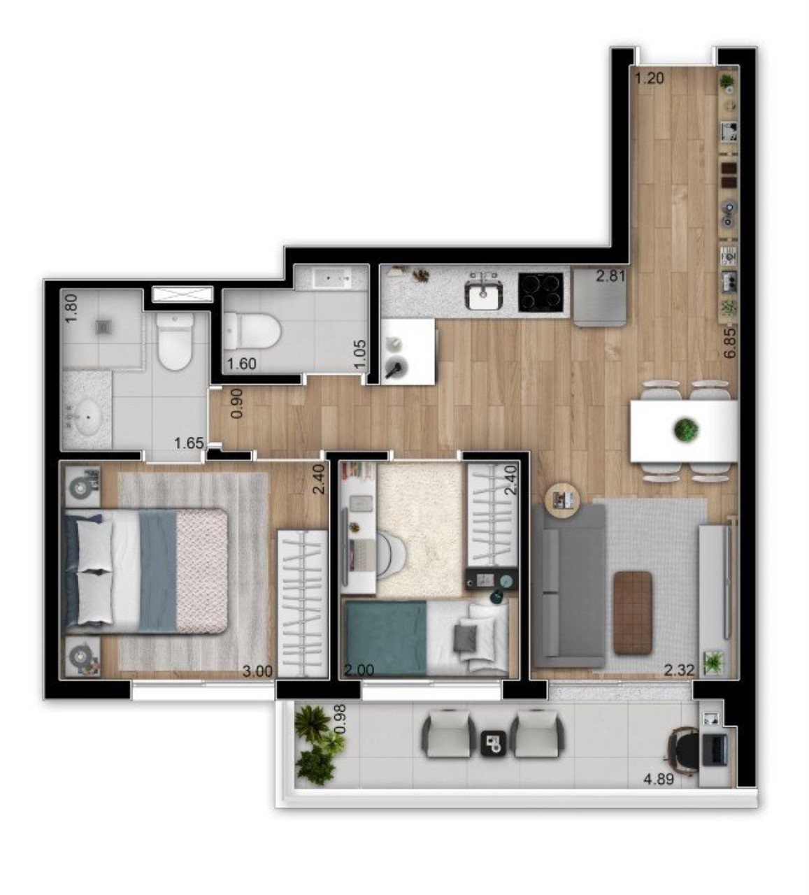 Apartamento, 2 quartos, 41 m² - Foto 21