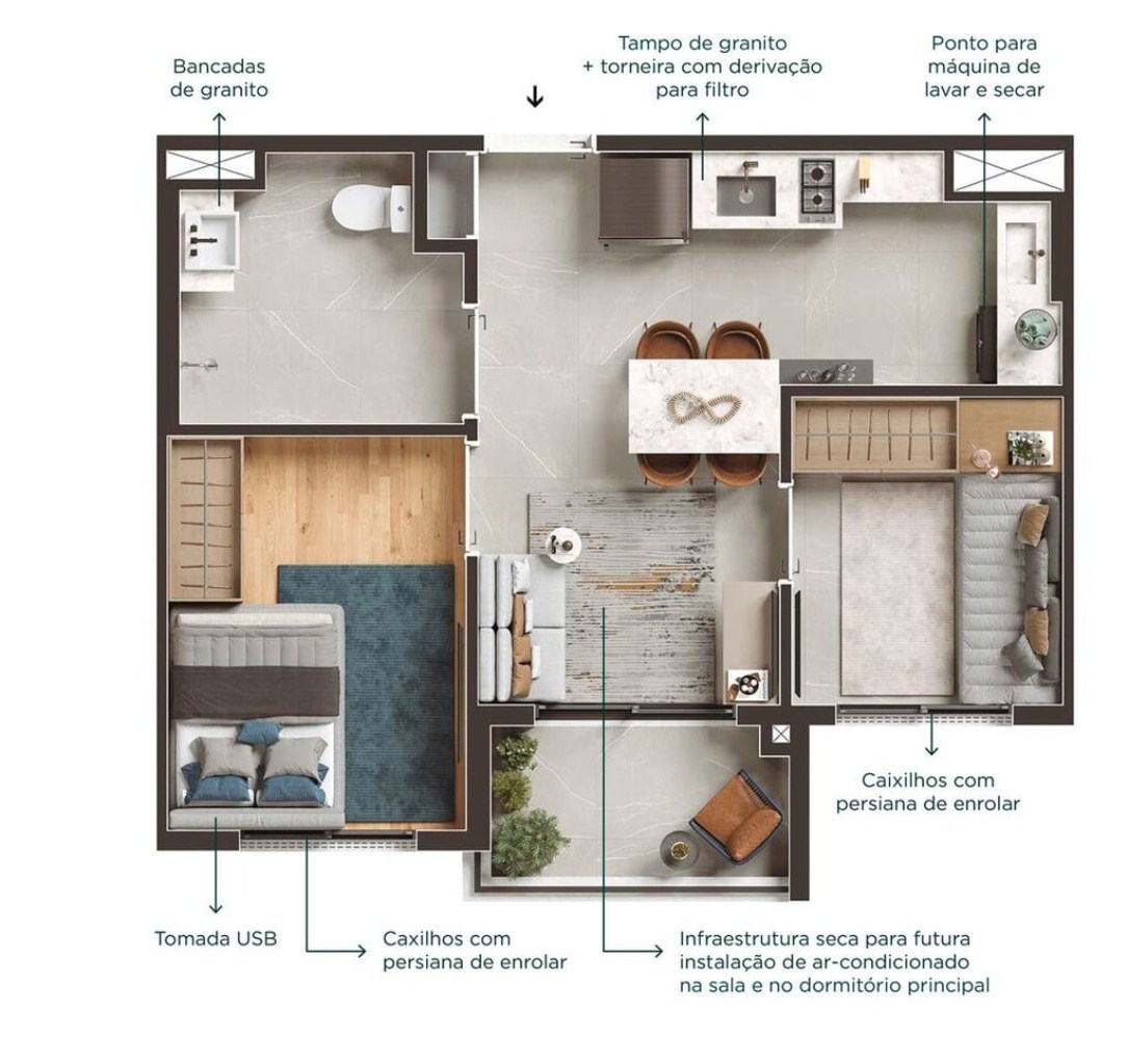 Apartamento, 3 quartos, 65 m² - Foto 29