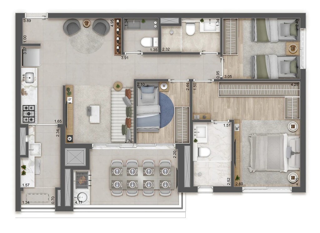 Apartamento, 3 quartos, 85 m² - Foto 40