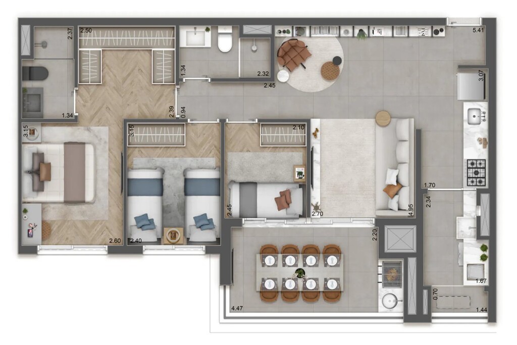 Apartamento, 3 quartos, 115 m² - Foto 44