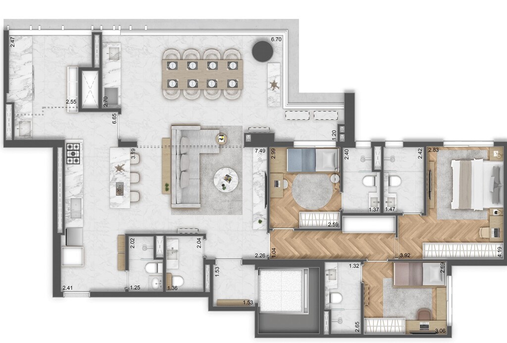 Apartamento, 4 quartos, 177 m² - Foto 36