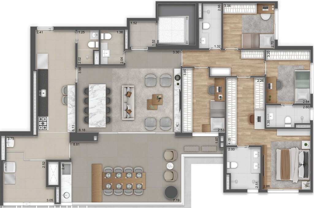 Apartamento, 3 quartos, 144 m² - Foto 37