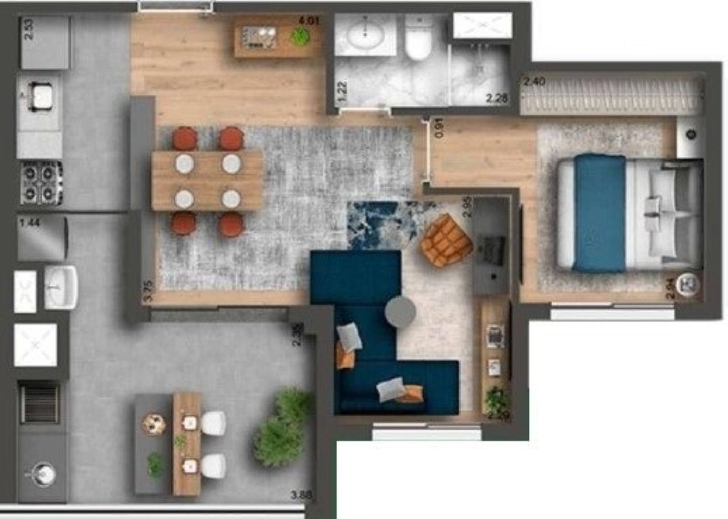 Apartamento, 3 quartos, 69 m² - Foto 18