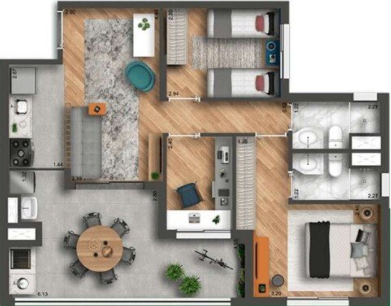 Apartamento, 3 quartos, 69 m² - Foto 22