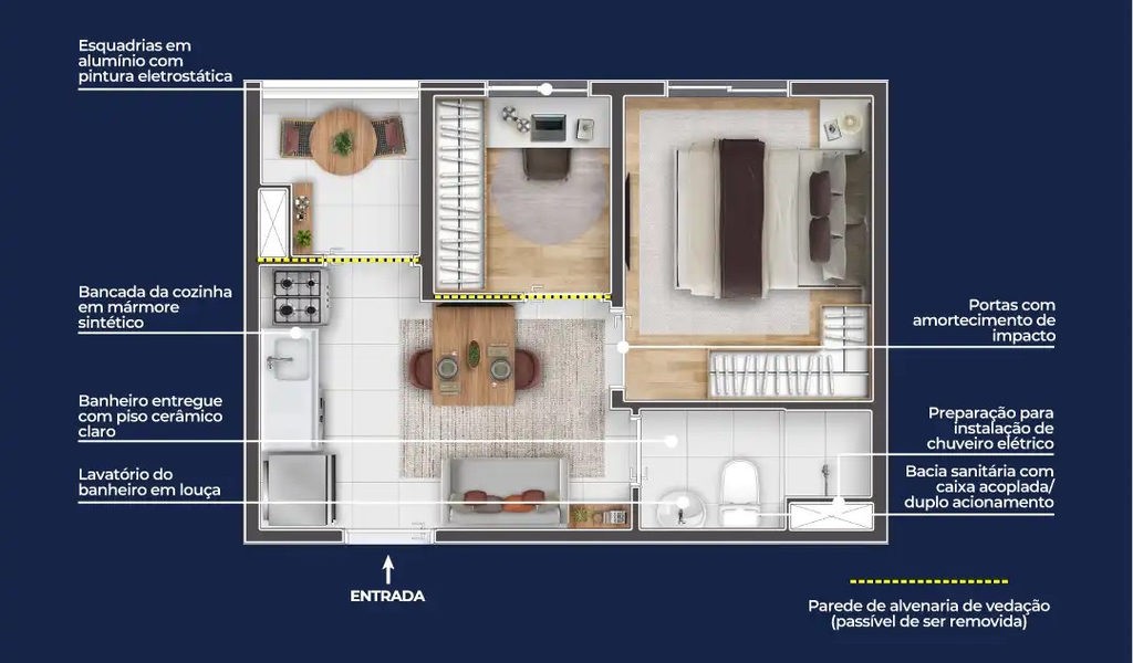 Apartamento, 1 quarto, 28 m² - Foto 17