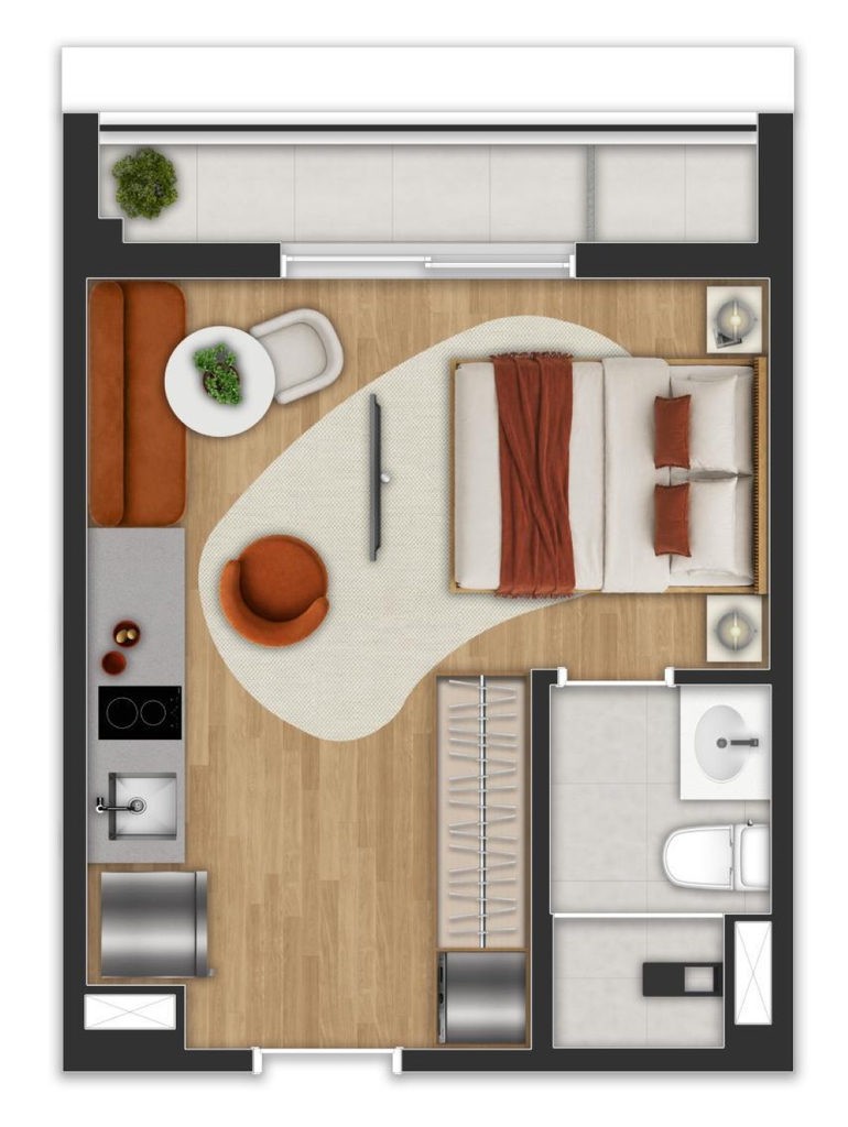 Apartamento, 1 quarto, 35 m² - Foto 18