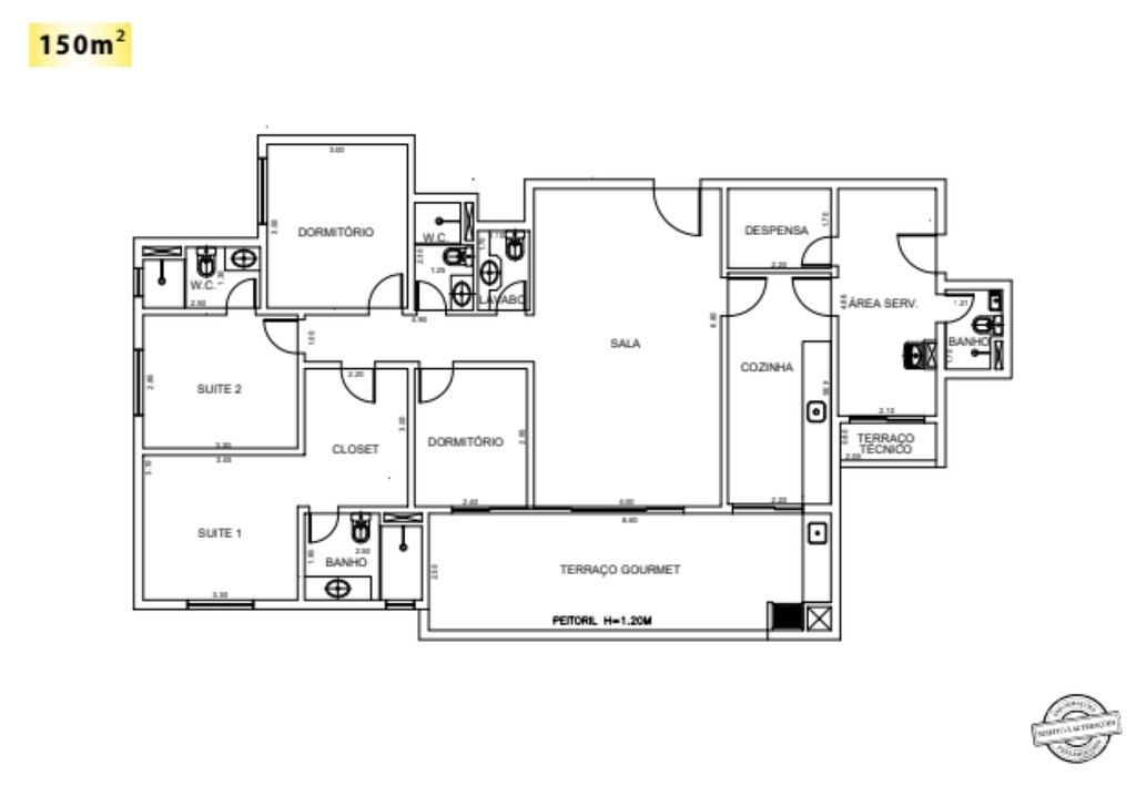 Apartamento, 4 quartos, 152 m² - Foto 3