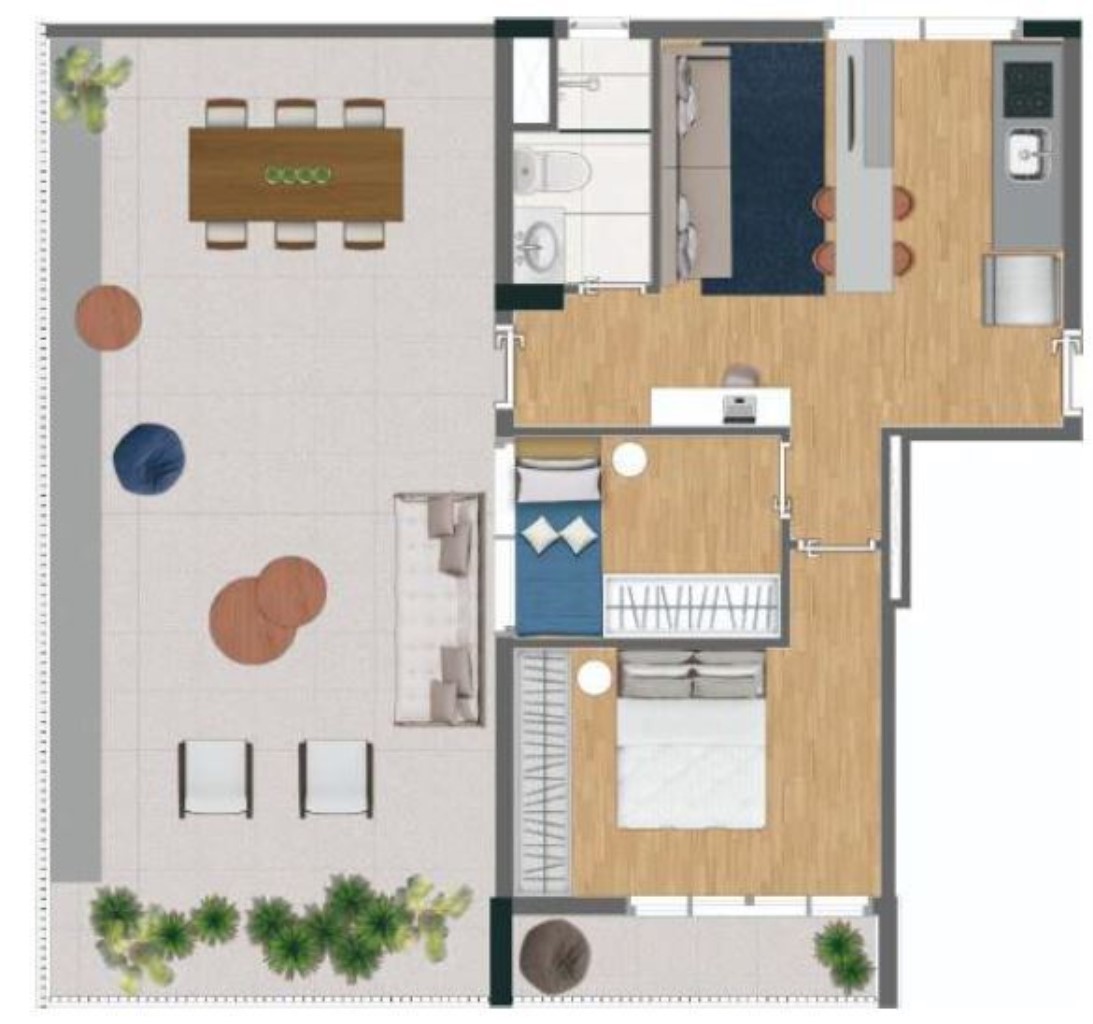 Apartamento, 1 quarto, 58 m² - Foto 22