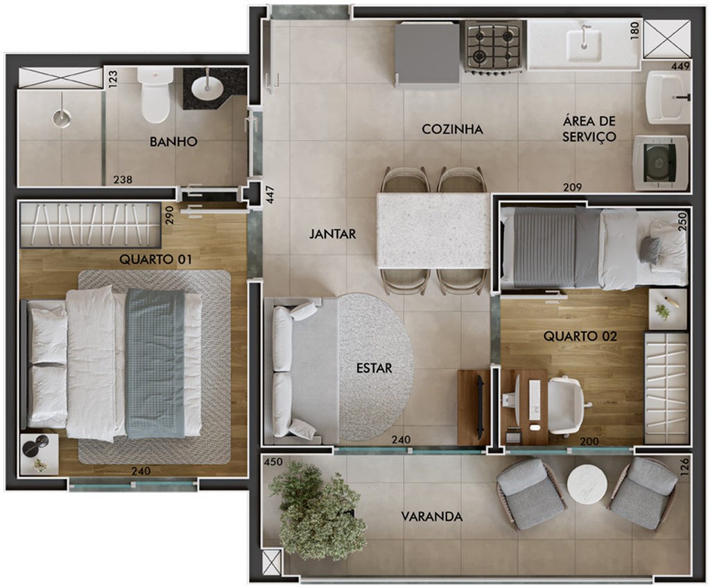 Apartamento, 2 quartos, 40 m² - Foto 30