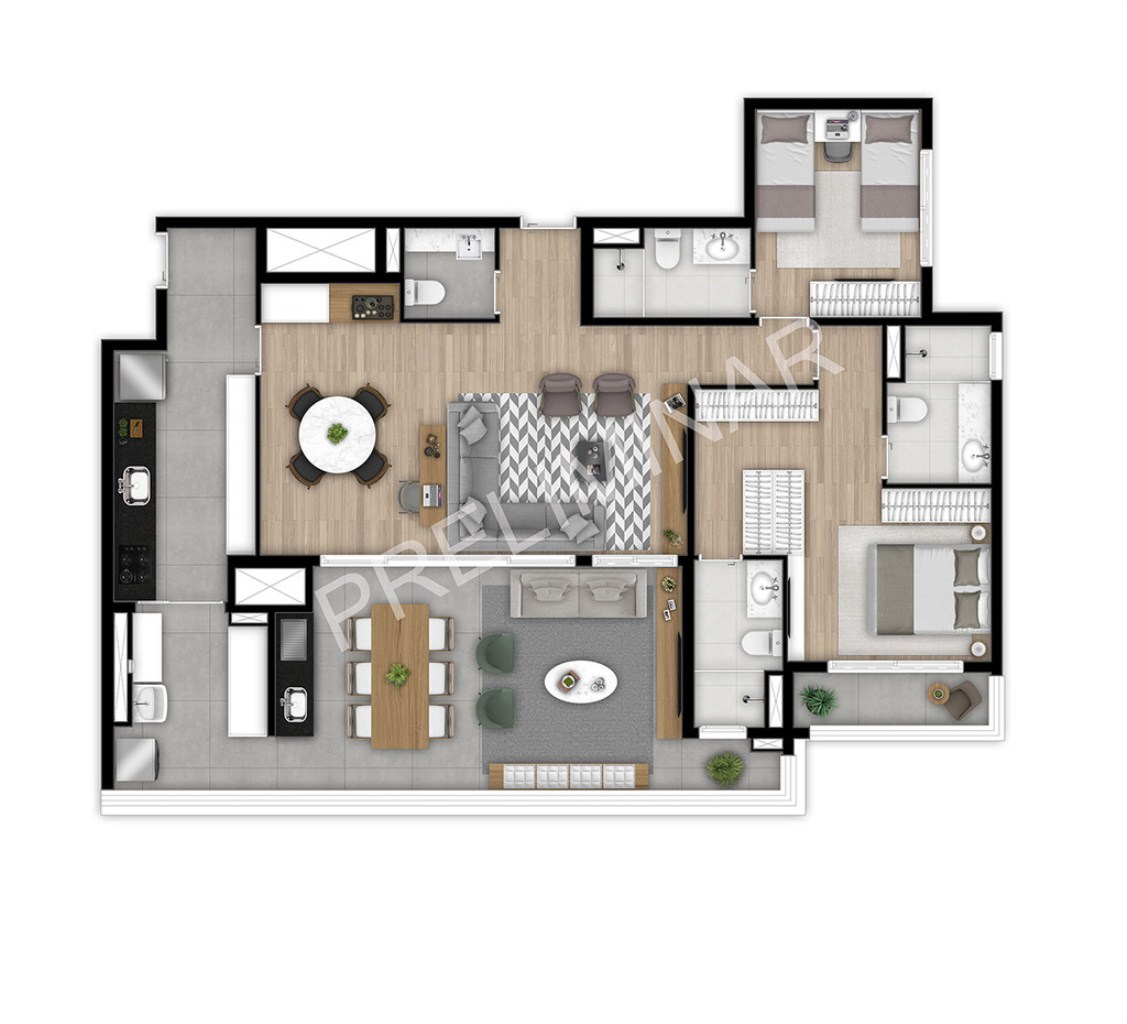 Apartamento, 2 quartos, 128 m² - Foto 17