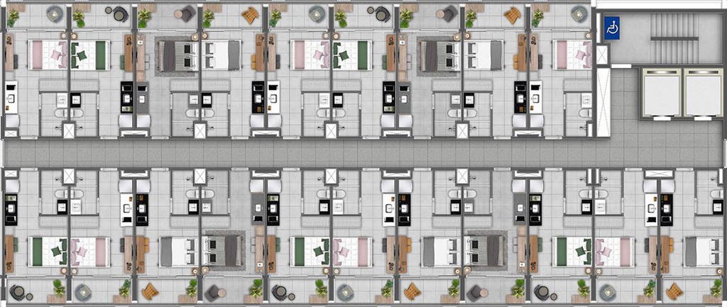 Apartamento, 1 quarto, 16 m² - Foto 8